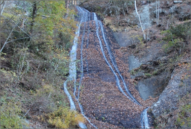 白糸の滝　富士吉田市の隠れた名所